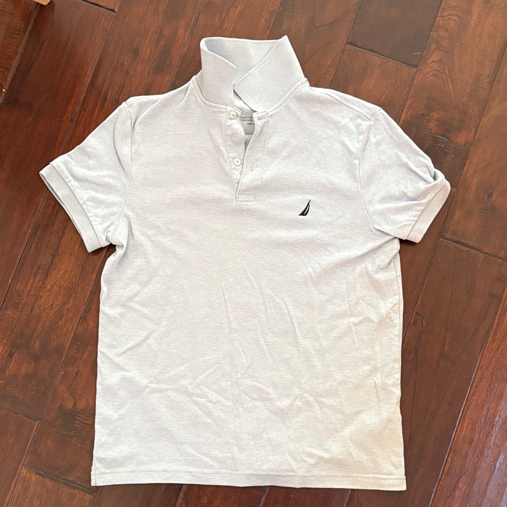 Nautica Light Gray Polo Shirt